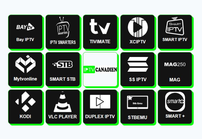 Listes des application PITV compatibles avec le meilleur IPTV au Québec